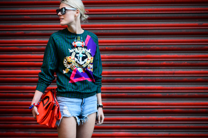 bold print sweater Sophie Valkiers