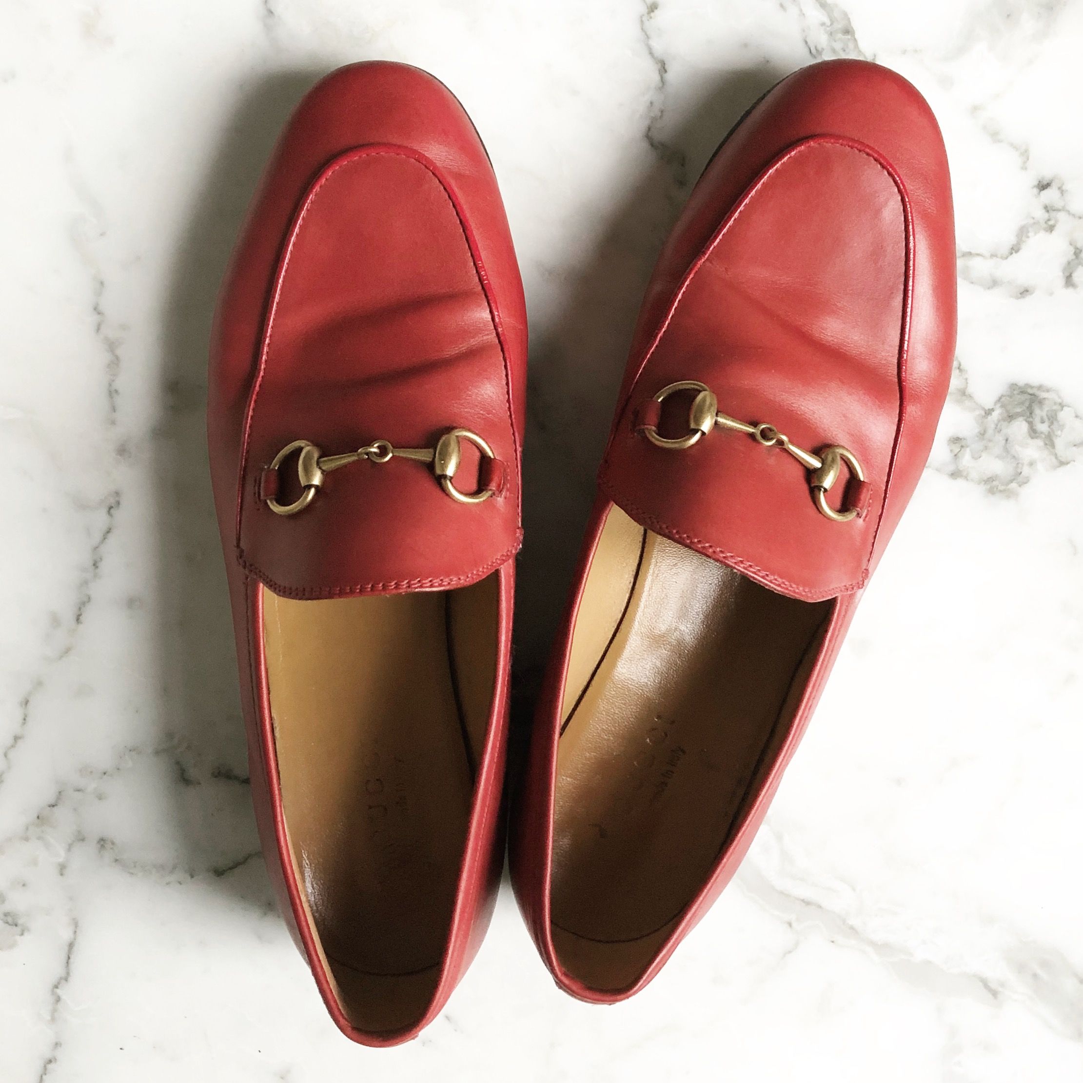 Gucci Jordaan loafers red StylingStories